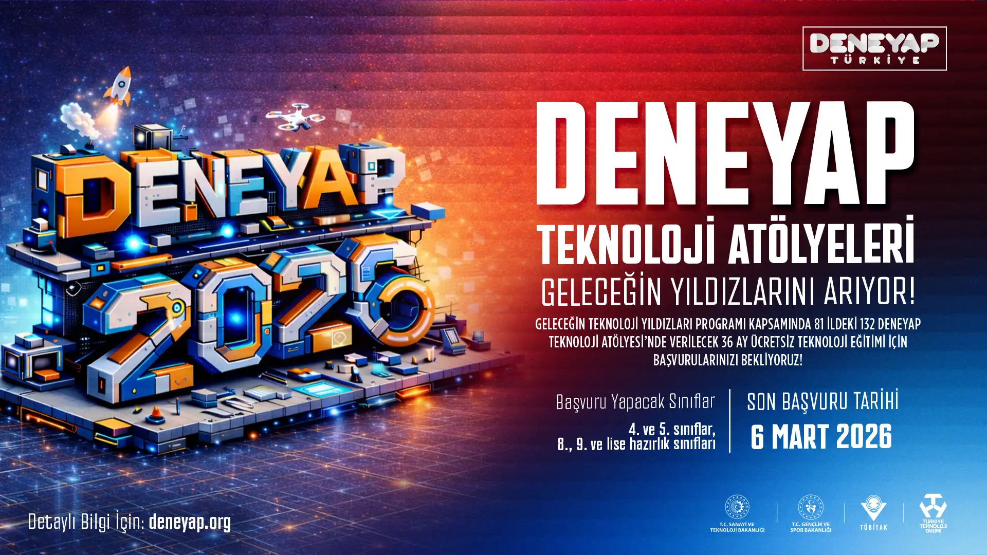 DENEYAP Türkiye, Geleceğin Teknoloji Yıldızlarını Arıyor