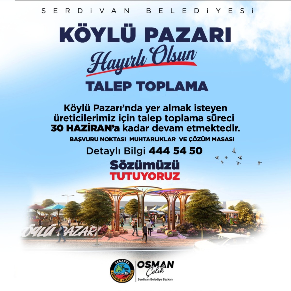 Köylü Pazarı Başvurularında Süre Uzatıldı