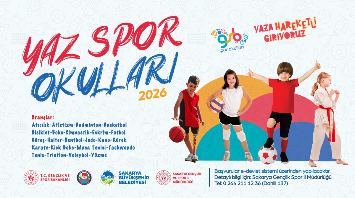 Yaz Spor Okulları’nda yeni dönem heyecanı başlıyor